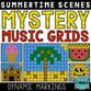 Summer Mystery Music Grids - Dynamics Digital Resources
